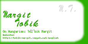 margit tobik business card